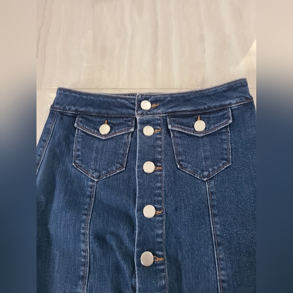 Loft Button Up Skirt - Picture 3 of 6